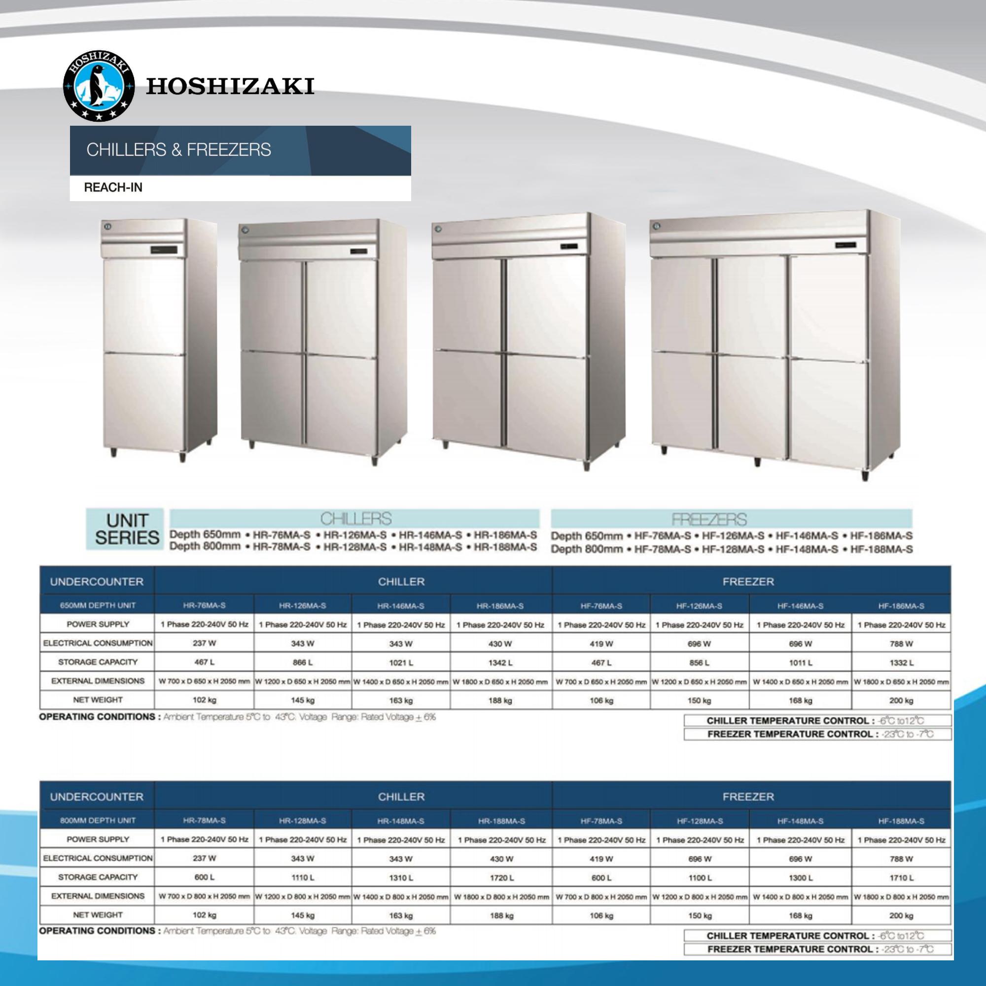   Upright Reach-In Chillers & Freezers